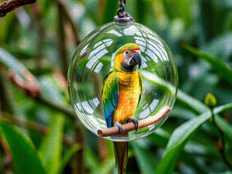 Mit unserem Papagei wird’s bunt.