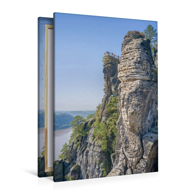 Sächsische Schweiz - Basteiaussicht und Elbe