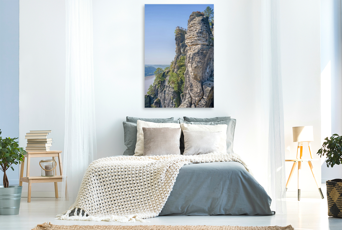 Sächsische Schweiz - Basteiaussicht und Elbe