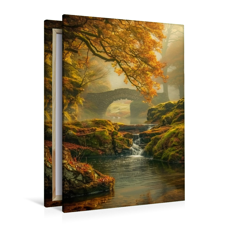 Das Knistern der Blätter, der Wind singt sein Lied, im Herbstwald, wo die Zeit stillstehen blieb