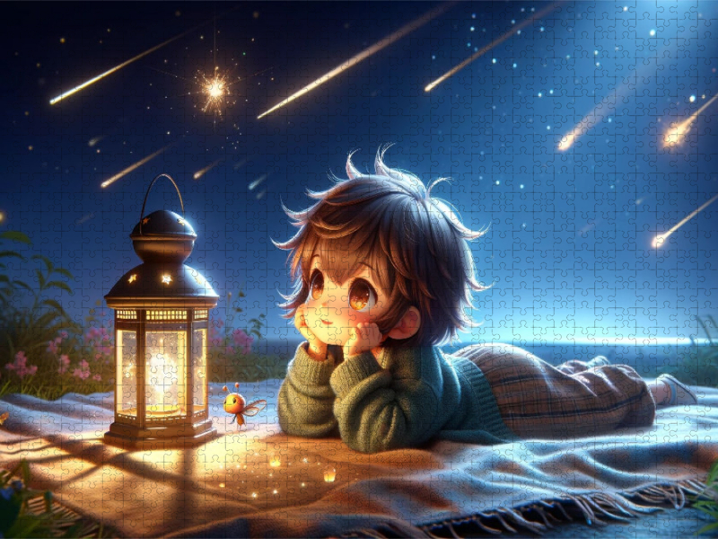 Wünsche unter dem Sternenhimmel: Eine magische Sommernacht