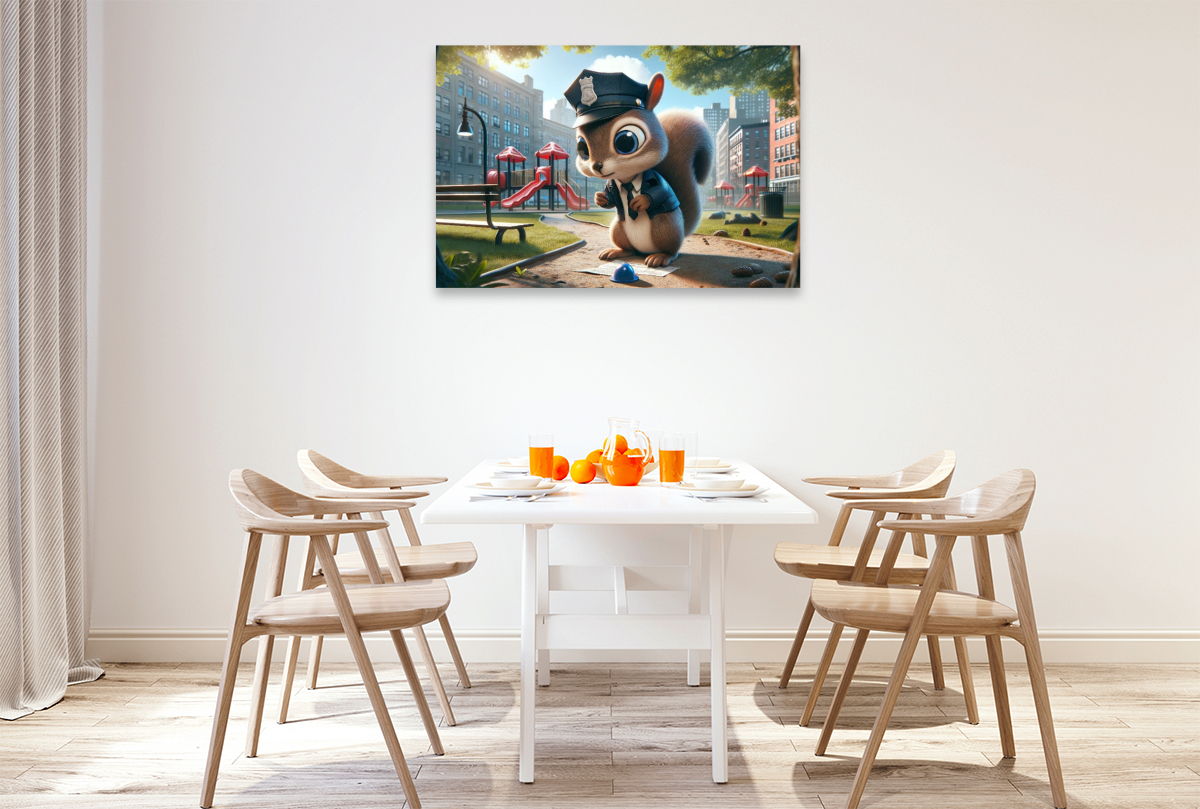 Ordnungshüter des Spielplatzes: Das fleißige Eichhörnchen und sein Polizeibericht