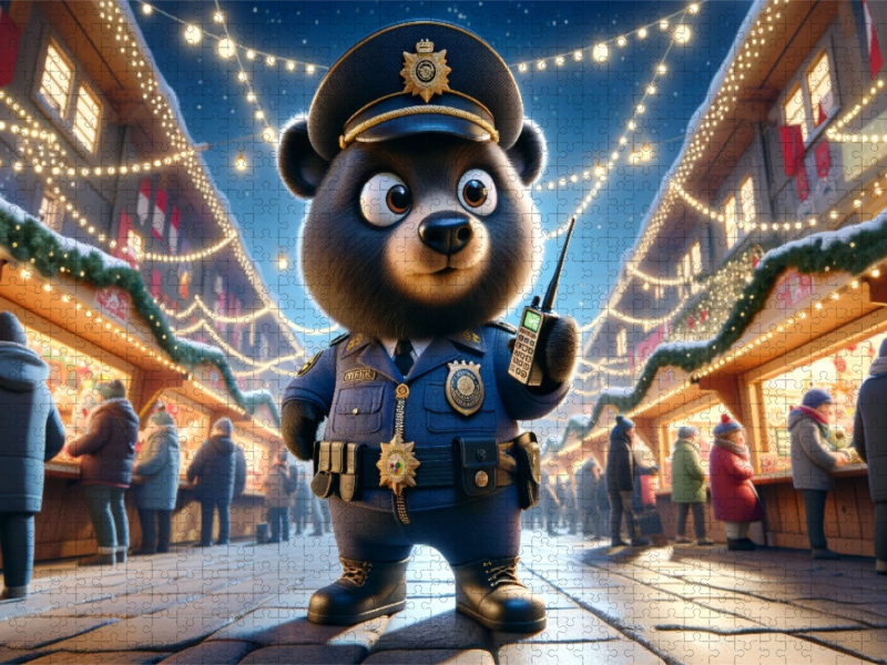 Festliche Patrouille: Der Wächter des Weihnachtsmarktes