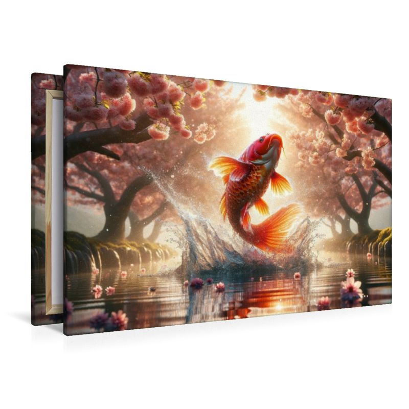 Aufstieg des Koi - Ein Sprung durch die Frühlingsdämmerung