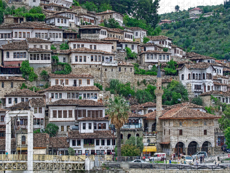 Weisse Häuser in Berat