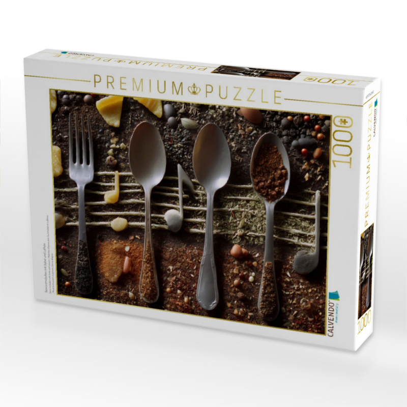 Gewürzmelodien mit Gabel und Löffeln