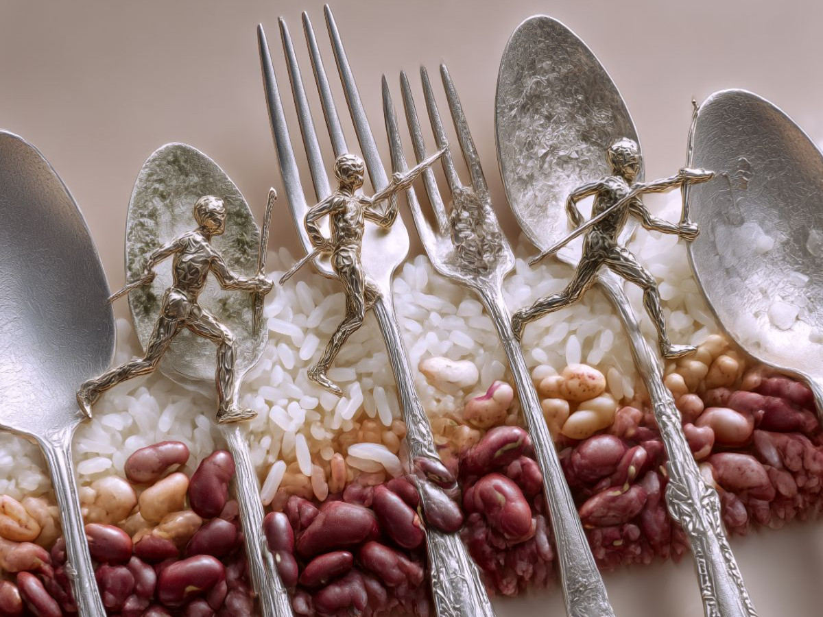 Besteckorchester in Action