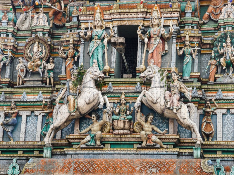Hindu temple Sri Maha Mariamman Kuala LumpurMalaysia, Asien