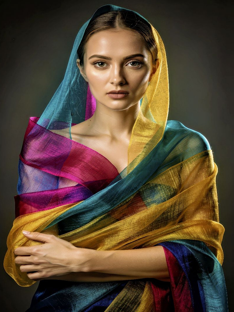 Fokus auf Stoff, Bewegung, Licht.