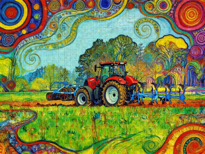 Feldarbeit im Frühjahr