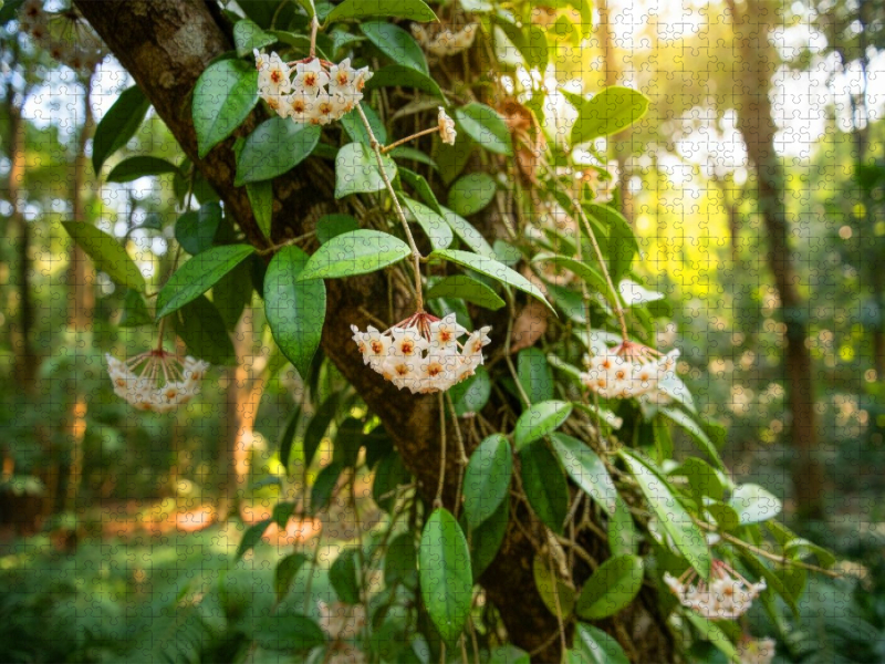 Hoya carnosa - Porzellanblume in der Natur