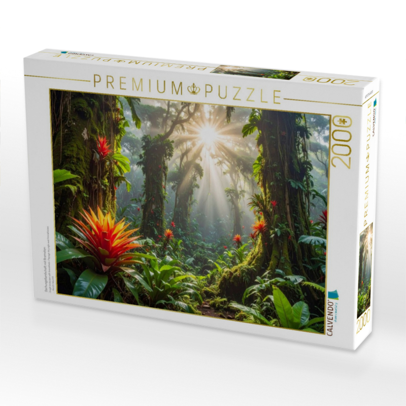 Dschungellandschaft mit Bromelien