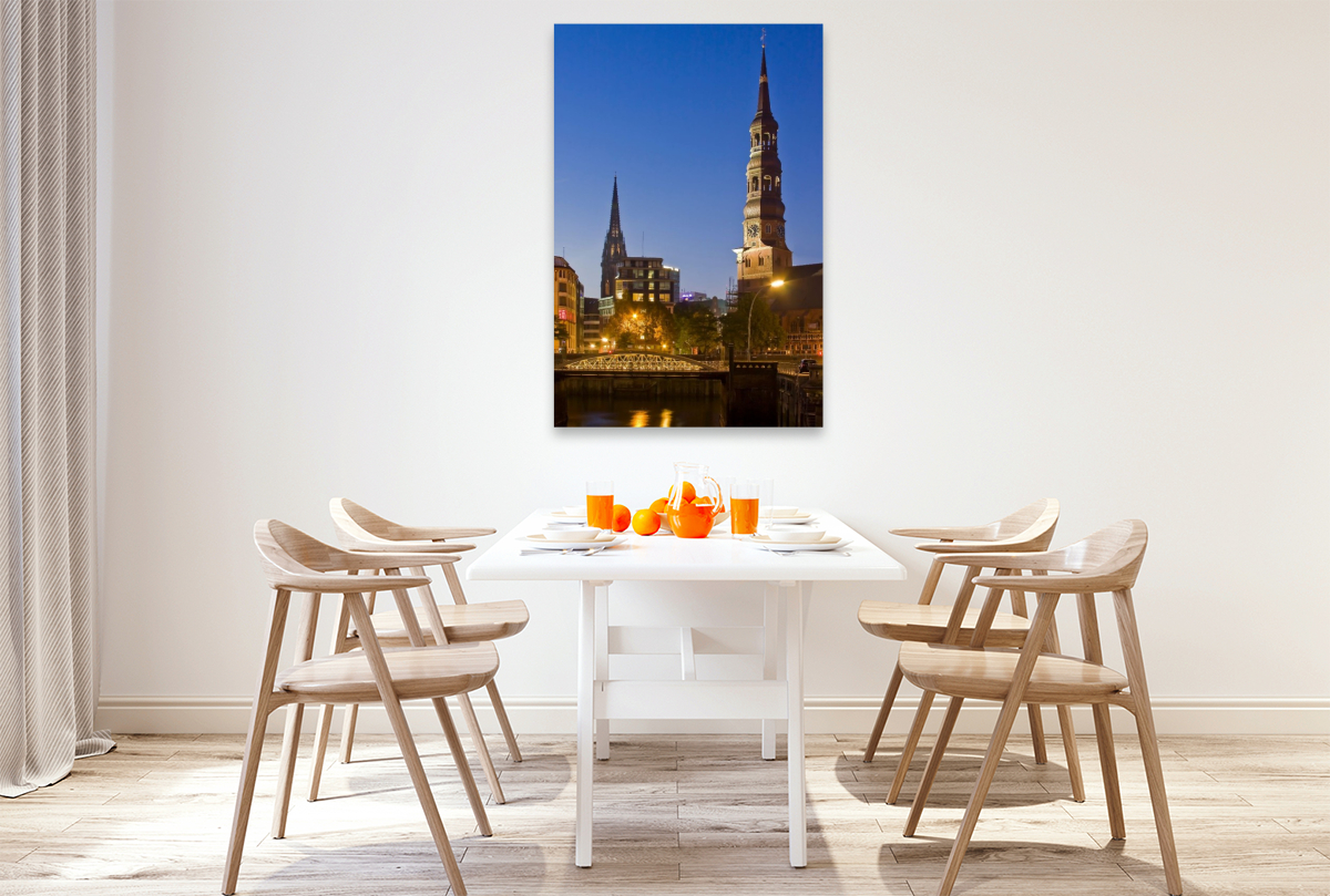 Speicherstadt mit Katharinenkirche,Hamburg,Deutschland