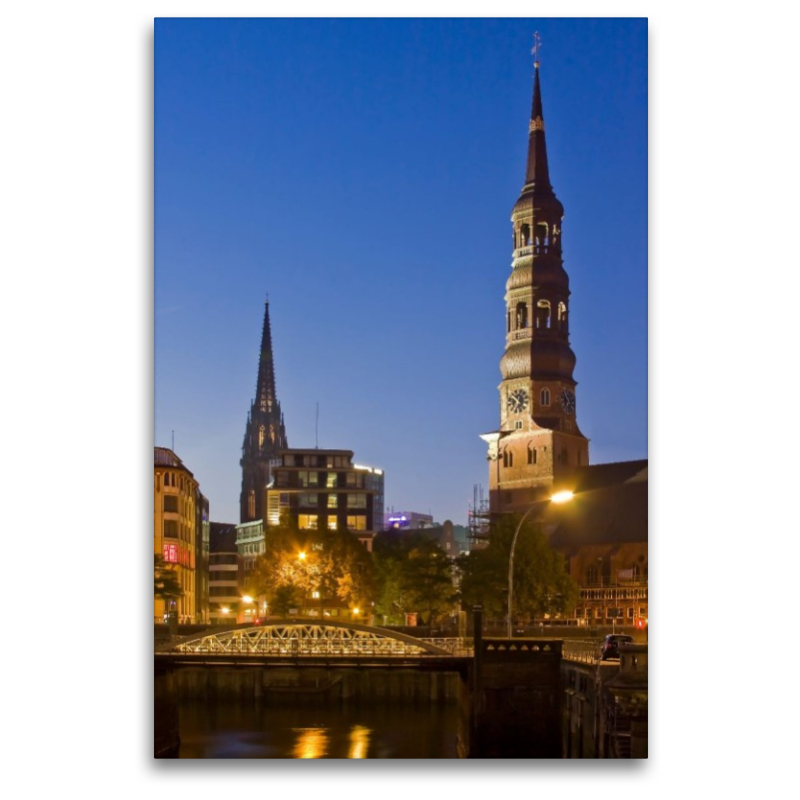 Speicherstadt mit Katharinenkirche,Hamburg,Deutschland