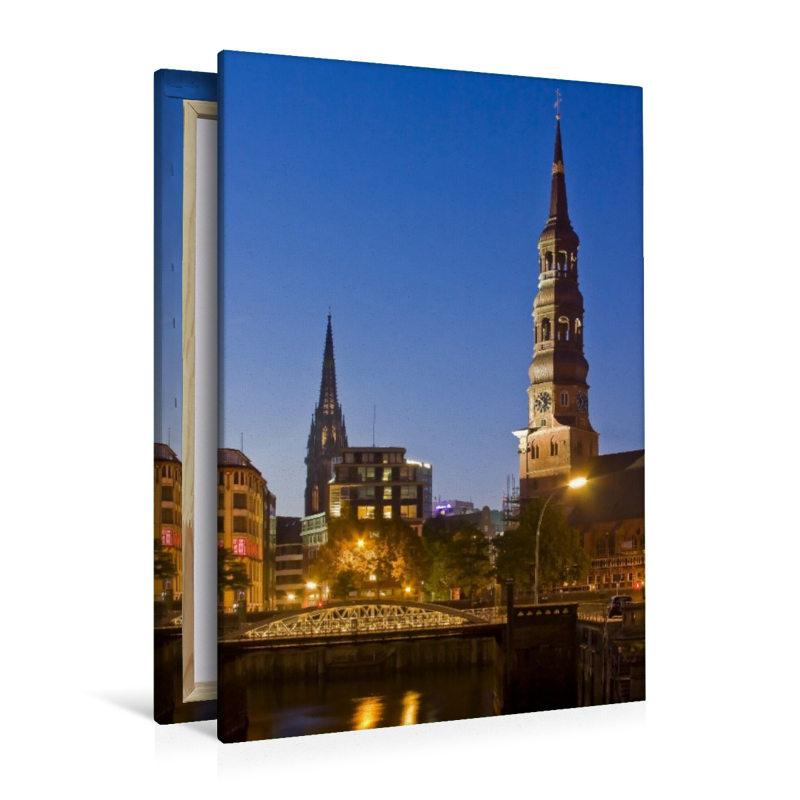 Speicherstadt mit Katharinenkirche,Hamburg,Deutschland