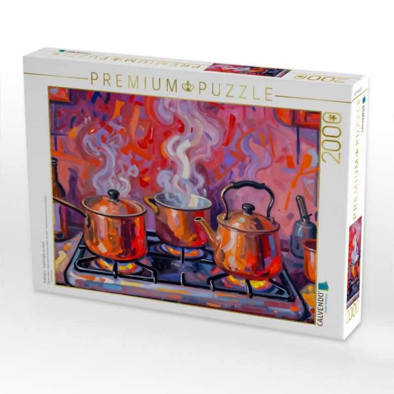 Kupferglut - Kupfertöpfe am Herd