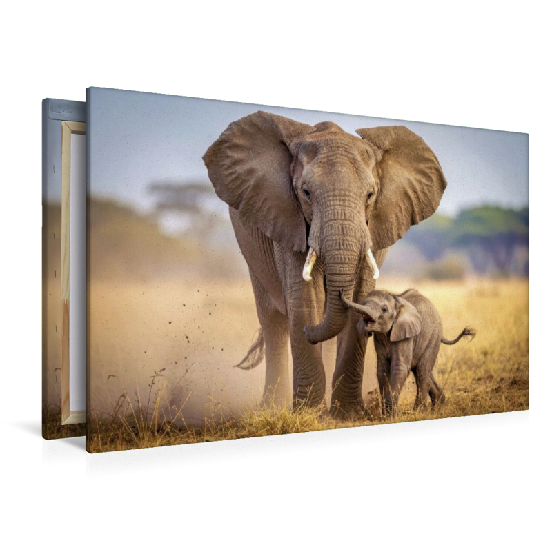 Ein Motiv aus dem Kalender Große und kleine Elefanten