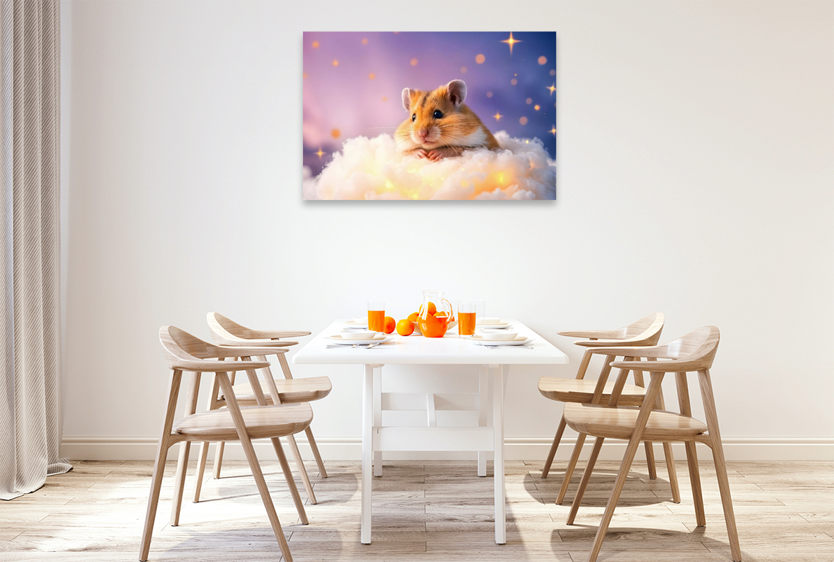 Hamsters Wolkenbett unter Sternen