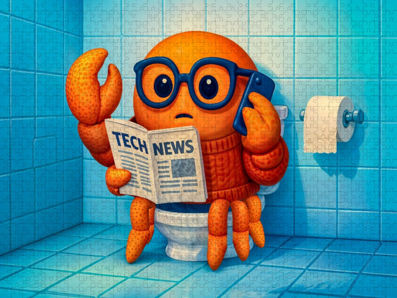 Agentenkrabbe liest Tech‑News und telefoniert heimlich