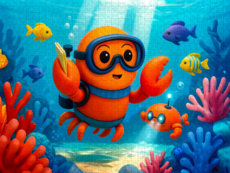 Agentenkrabbe taucht tief ins geheime Korallenriff