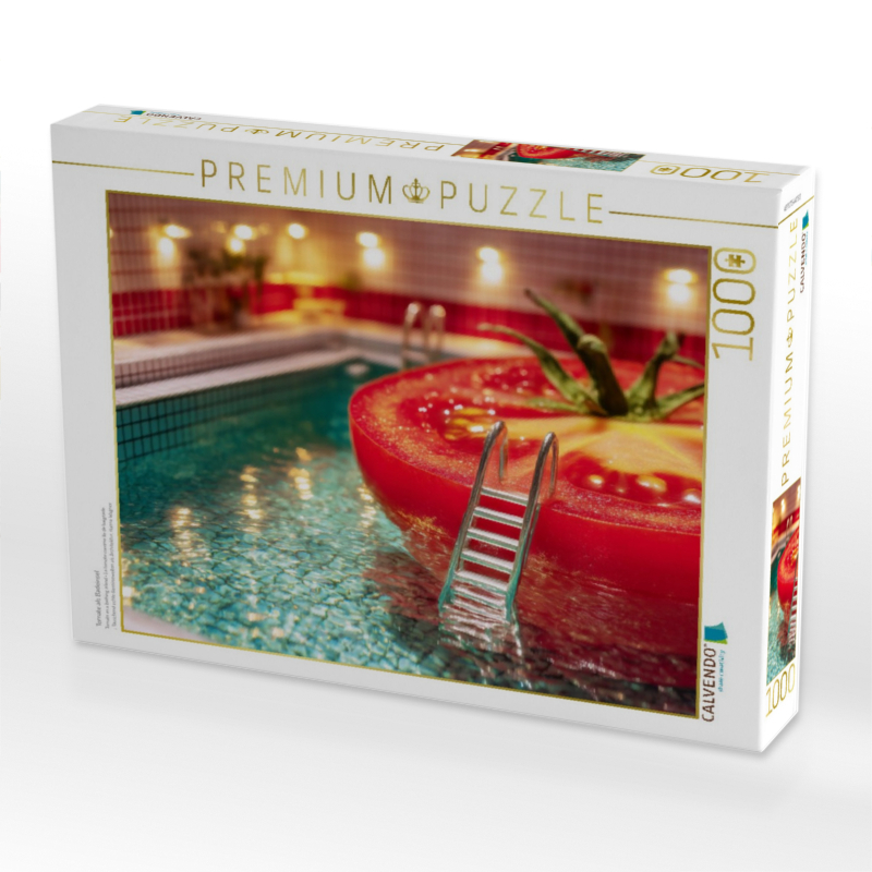 Tomate als Badeinsel