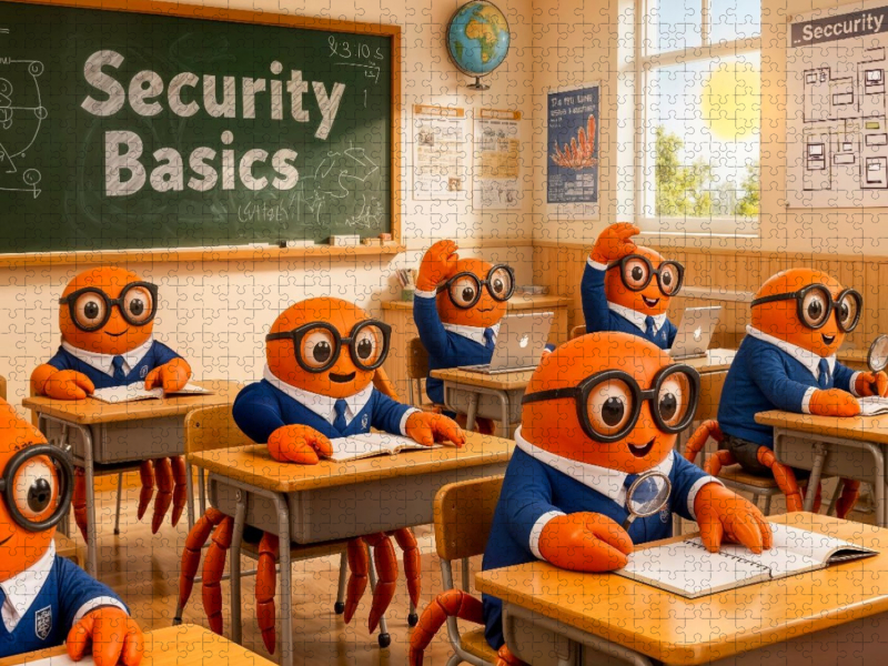 Agentenkrabben lernen wichtige Security‑Basics in Trainingsschule