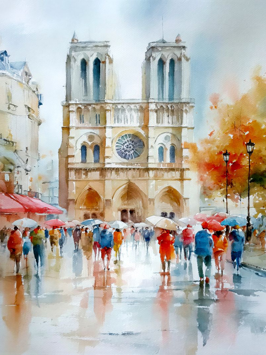 Auf dem Weg zu Notre Dame