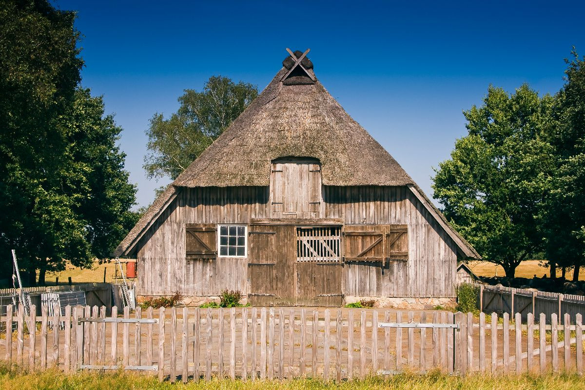Schafstall bei  Niederhaverbeck,Deutschland