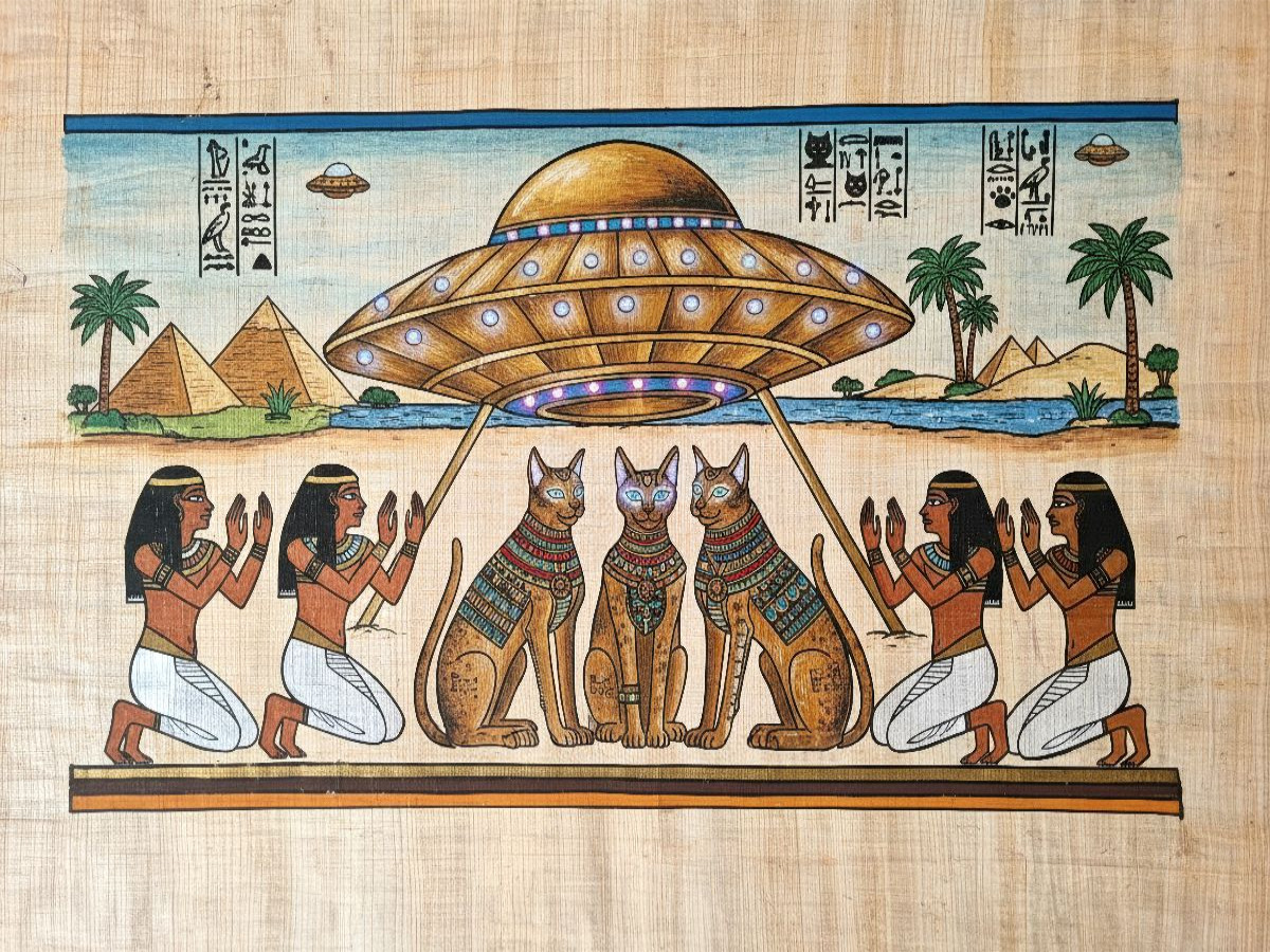 Die Ankunft der wahren Götter - auf Papyrus