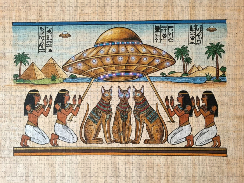 Die Ankunft der wahren Götter - auf Papyrus