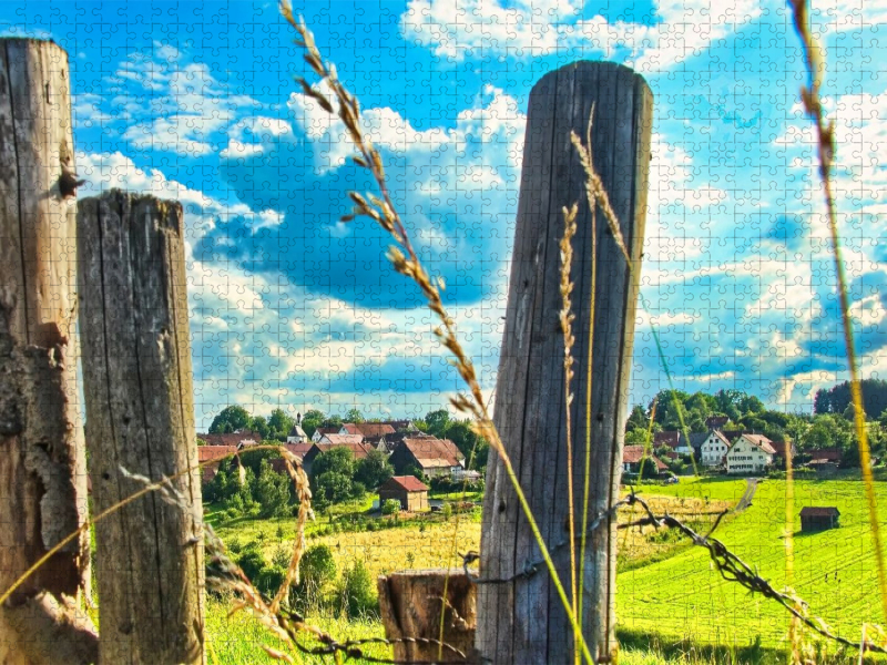 Dorfansicht in den westlichen Wäldern