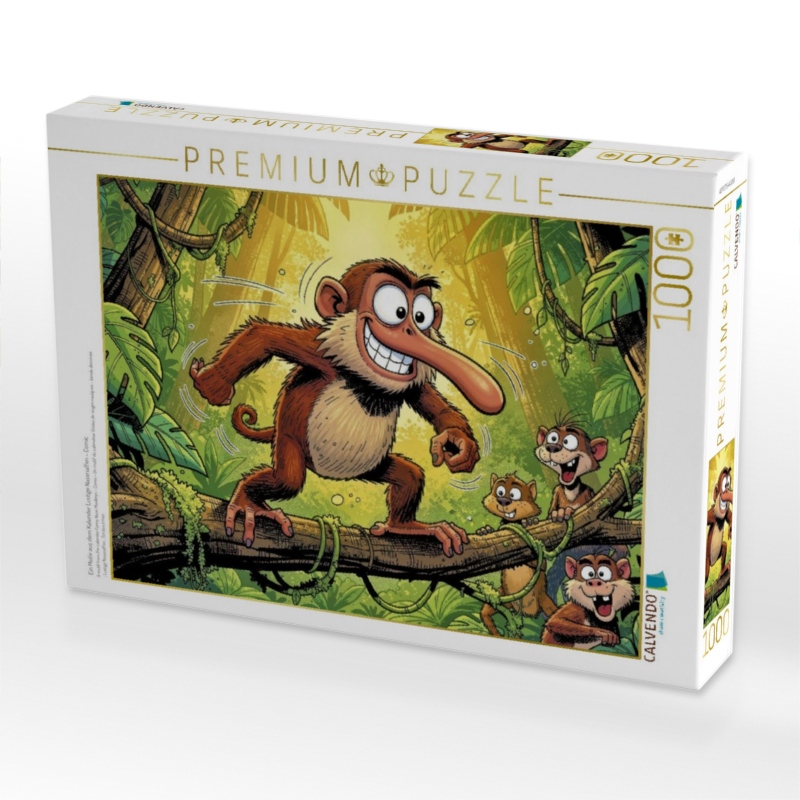 Ein Motiv aus dem Kalender Lustige Nasenaffen - Comic