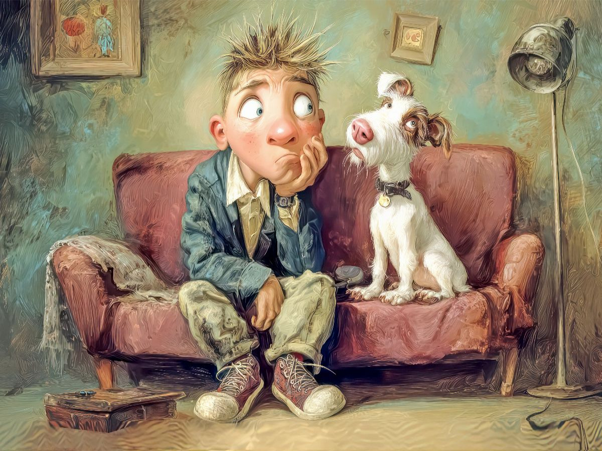 Amüsante Karikaturen