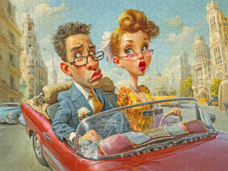 Amüsante Karikaturen