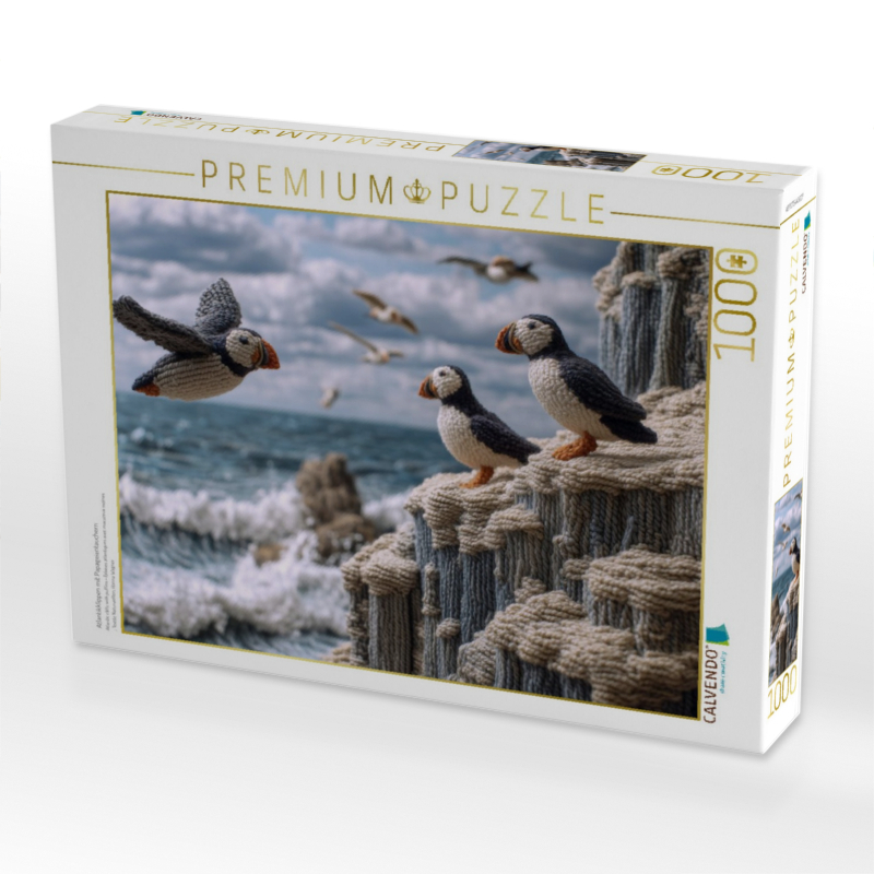 Atlantikklippen mit Papageientauchern