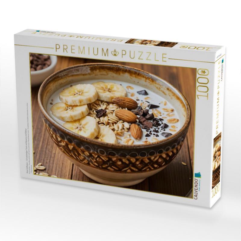 Müsli Stillleben - Schokoladiger Trost mit Banane und Kakao