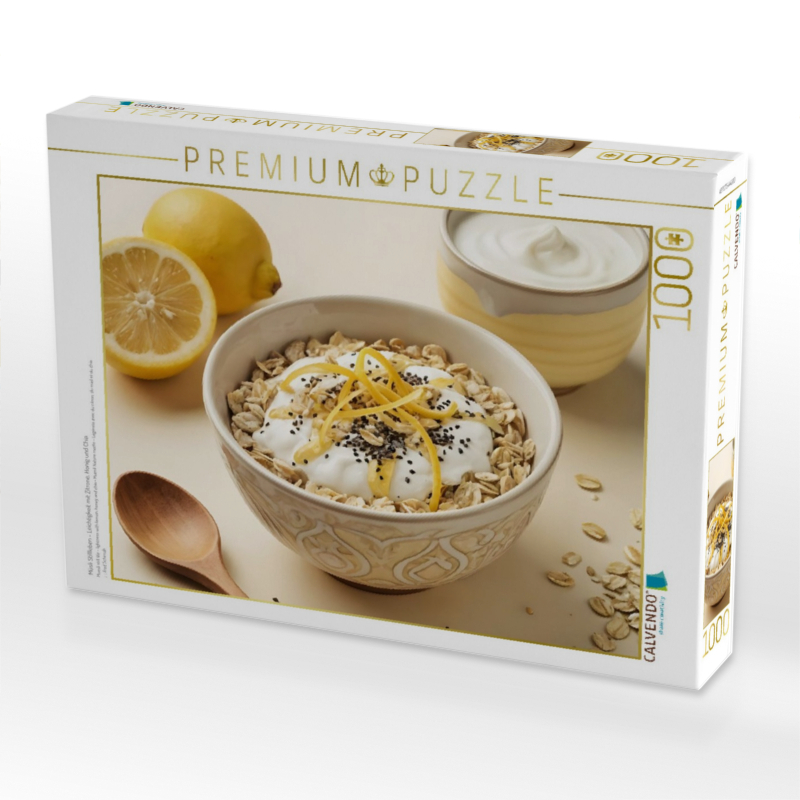 Müsli Stillleben - Leichtigkeit mit Zitrone, Honig und Chia