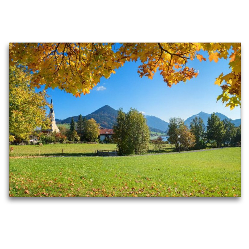 Blick zur St. Sixtus Kirche in Schliersee