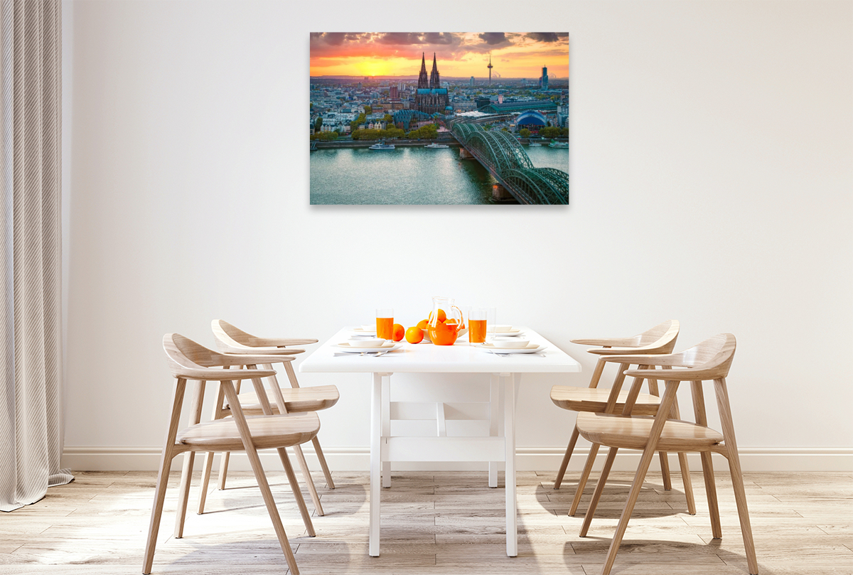 Köln im Sonnenuntergang