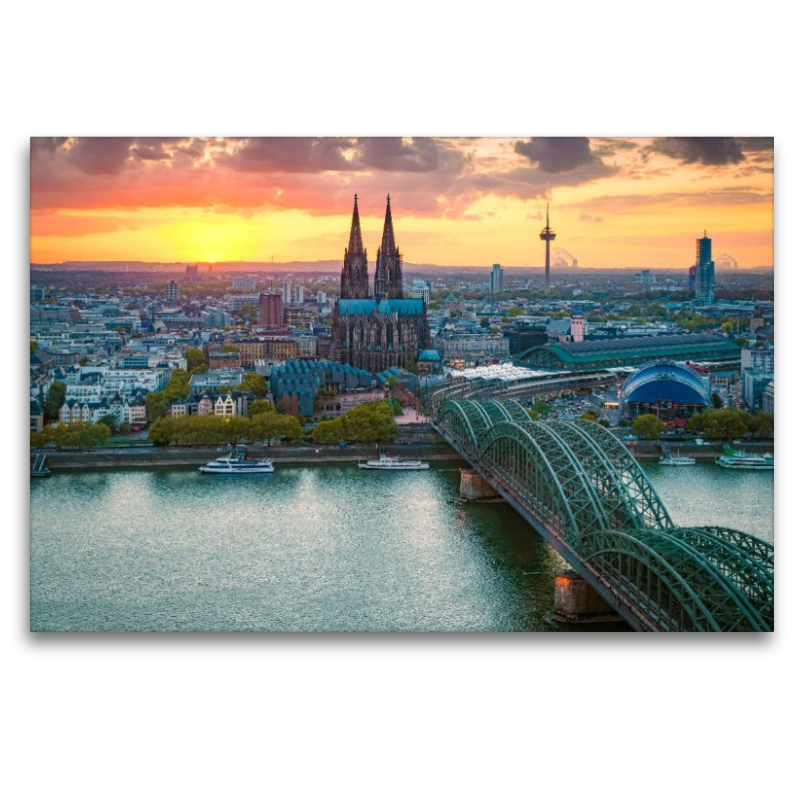 Köln im Sonnenuntergang