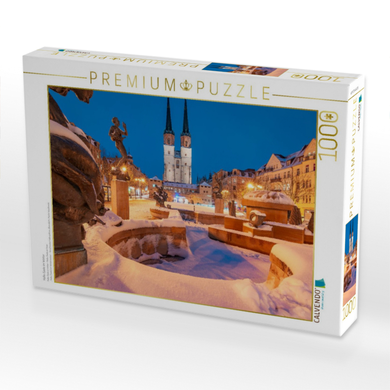 Halle-Saale im Winter