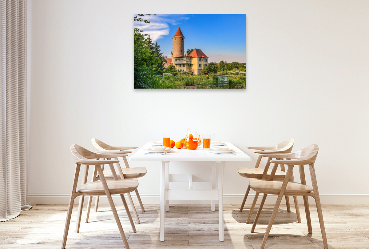 Salwartenturm mit ehemaligem Eckzwingerstand, Dinkelsbühl, Deutschland