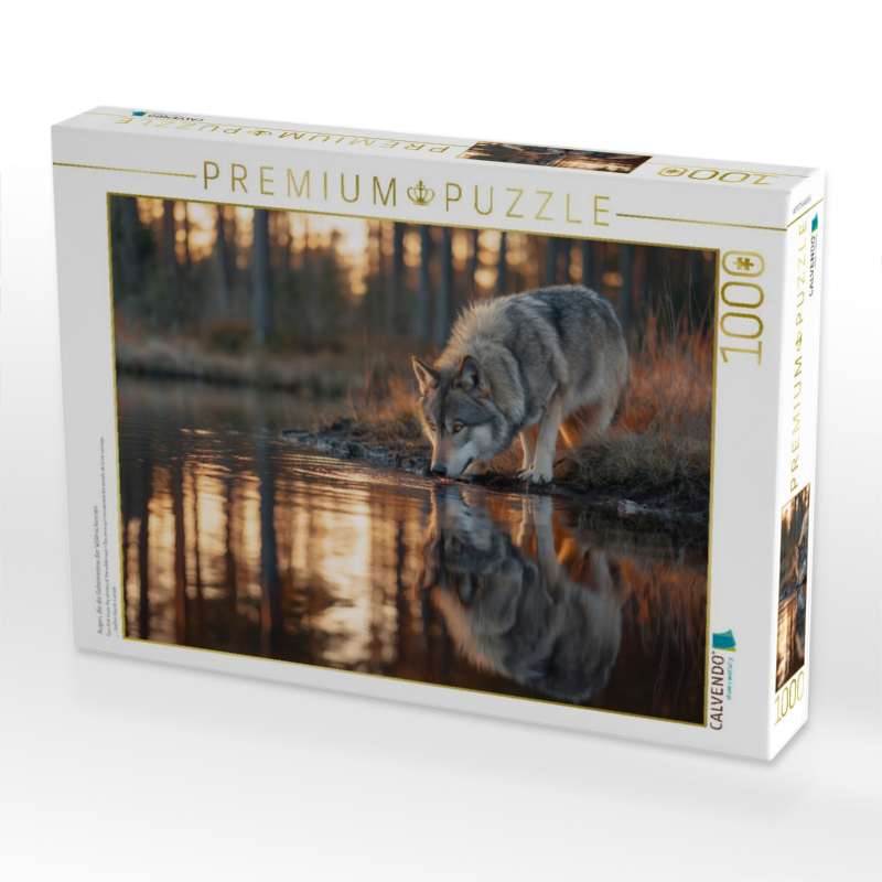 Augen, die die Geheimnisse der Wildnis kennen