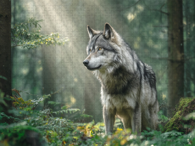 Still, wachsam und eins mit dem Wald