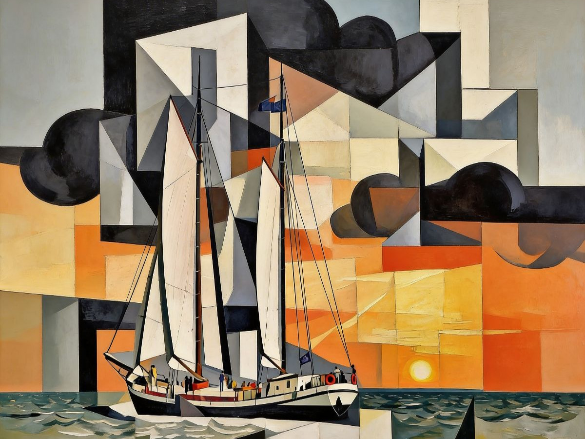 Vor dem Wind unterwegs