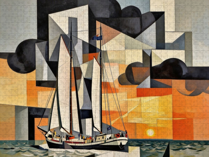 Vor dem Wind unterwegs