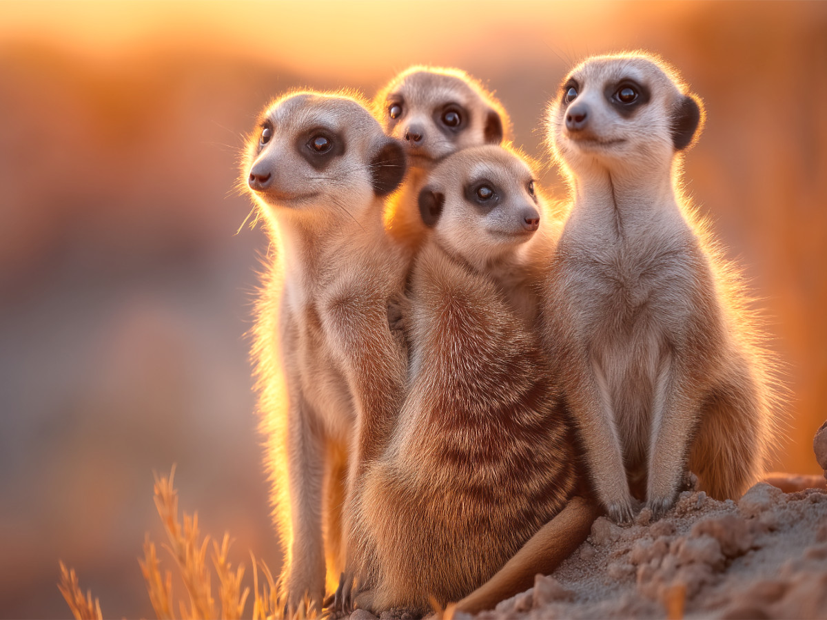 Ein Motiv aus dem Kalender Die Welt der Erdmännchen