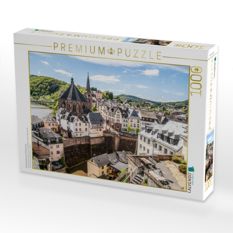 Buntes Saarburg im Frühsommer