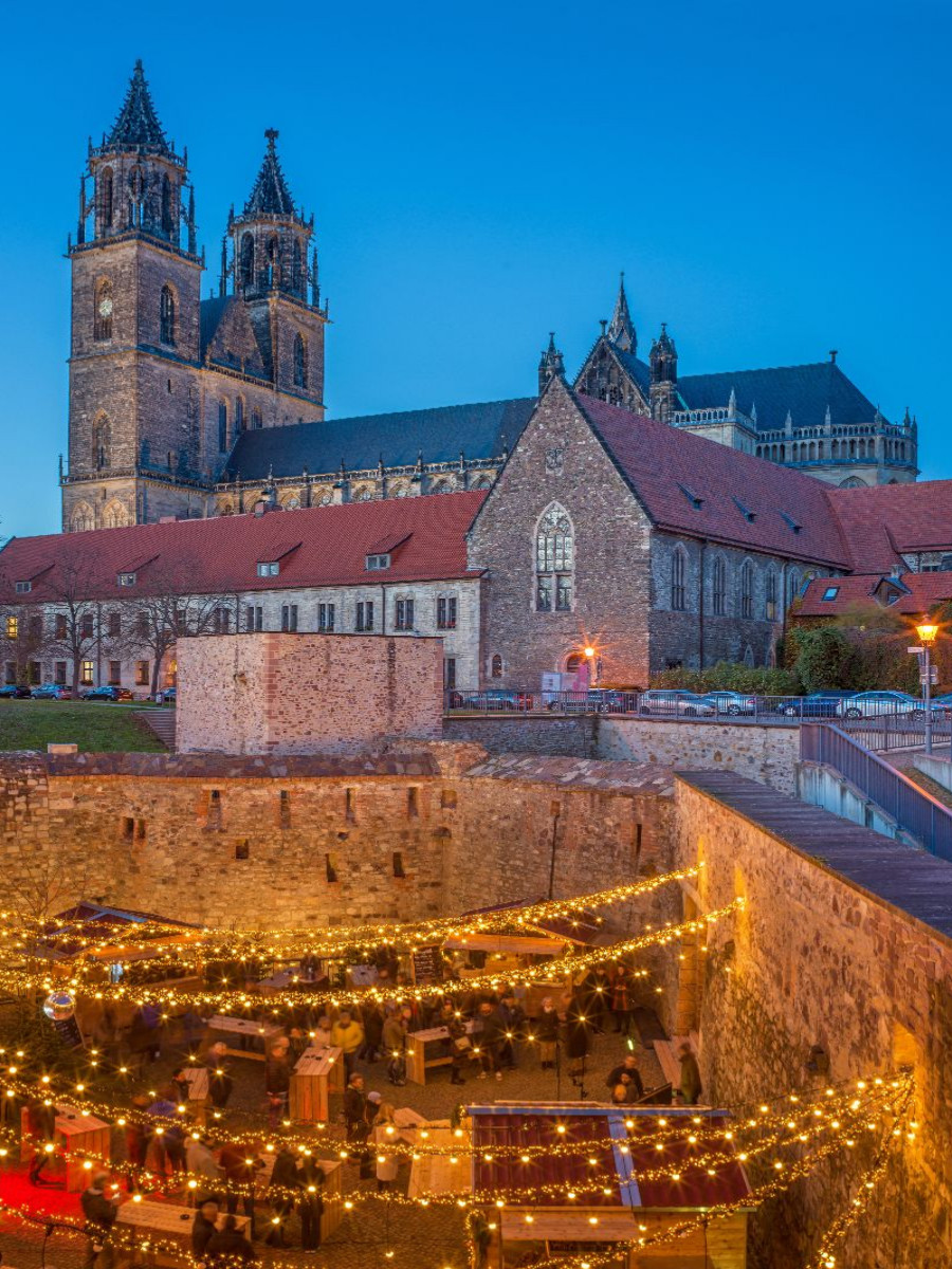 Magdeburg - Wintermarkt in der Bastion Cleve