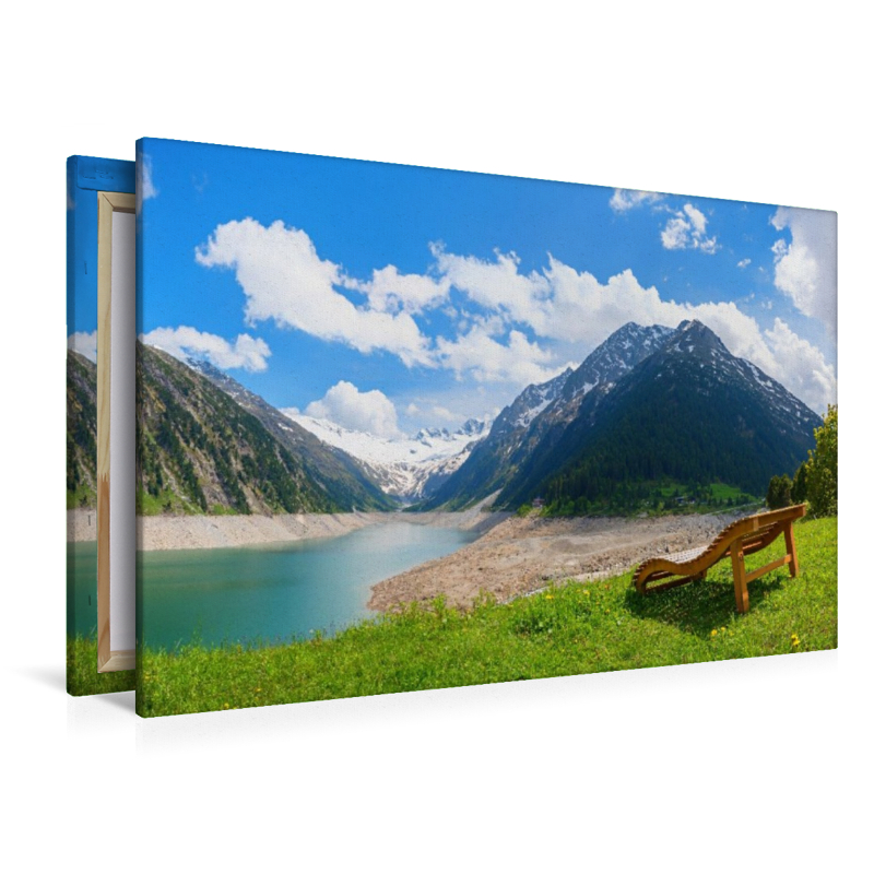 Sonnenliege am Schlegeisspeicher